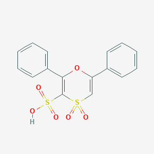 4,4-Dioxo-2,6-diphenyl-1,4-oxathiine-3-sulfonic acid