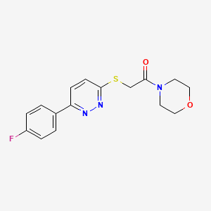 2-((6-(4-Fluorophenyl)pyridazin-3-yl)thio)-1-morpholinoethanone