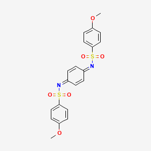 4-methoxy-N-[4-(4-methoxyphenyl)sulfonyliminocyclohexa-2,5-dien-1-ylidene]benzenesulfonamide