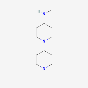 molecular formula C12H25N3 B2821304 N-methyl-1-(1-methylpiperidin-4-yl)piperidin-4-amine CAS No. 349535-19-9