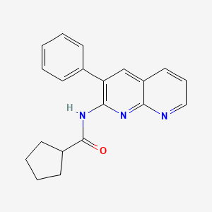 N-(3-phenyl-1,8-naphthyridin-2-yl)cyclopentanecarboxamide