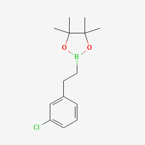 2-[2-(3-Chlorophenyl)ethyl]-4,4,5,5-tetramethyl-1,3,2-dioxaborolane