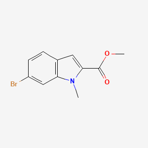 molecular formula C11H10BrNO2 B2821325 Methyl 6-bromo-1-methyl-1H-indole-2-carboxylate CAS No. 680569-18-0