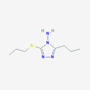 3-Propyl-5-propylsulfanyl-[1,2,4]triazol-4-ylamine