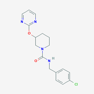 N-(4-chlorobenzyl)-3-(pyrimidin-2-yloxy)piperidine-1-carboxamide
