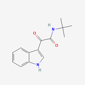 molecular formula C14H16N2O2 B2821347 N-tert-butyl-2-(1H-indol-3-yl)-2-oxoacetamide CAS No. 496028-69-4