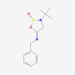molecular formula C13H18N2O2S B282136 N-benzyl-N-(3-tert-butyl-2-oxido-1,2,3-oxathiazolidin-5-ylidene)amine 