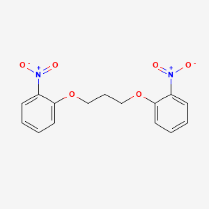 molecular formula C15H14N2O6 B2821365 1-Nitro-2-[3-(2-nitrophenoxy)propoxy]benzene CAS No. 14467-63-1