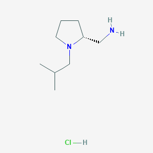 molecular formula C9H21ClN2 B2821370 [(2R)-1-(2-甲基丙基)吡咯烷-2-基]甲胺盐酸盐 CAS No. 2171266-22-9