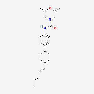 molecular formula C24H38N2O2 B2821379 2,6-二甲基-N-[4-(4-戊基环己基)苯基]-4-吗啉甲酰胺 CAS No. 956754-48-6