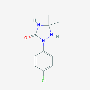 molecular formula C10H12ClN3O B282139 2-(4-Chlorophenyl)-5,5-dimethyl-1,2,4-triazolidin-3-one 