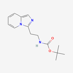 tert-butyl N-(2-{imidazo[1,5-a]pyridin-3-yl}ethyl)carbamate