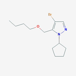 4-bromo-5-(butoxymethyl)-1-cyclopentyl-1H-pyrazole