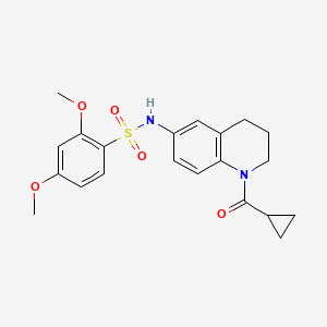 N-[1-(cyclopropanecarbonyl)-3,4-dihydro-2H-quinolin-6-yl]-2,4-dimethoxybenzenesulfonamide