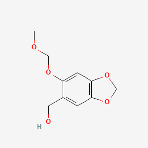molecular formula C10H12O5 B2821418 [6-(Methoxymethoxy)-1,3-benzodioxol-5-yl]methanol CAS No. 1479045-54-9