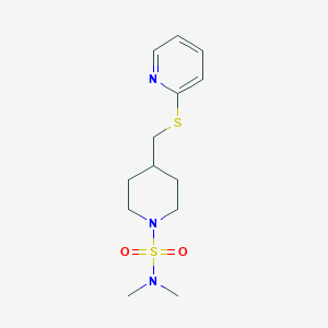 N,N-dimethyl-4-((pyridin-2-ylthio)methyl)piperidine-1-sulfonamide