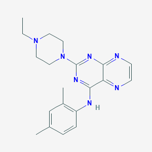 molecular formula C20H25N7 B2821450 N-(2,4-二甲基苯基)-2-(4-乙基哌嗪-1-基)喹啉-4-胺 CAS No. 946297-77-4