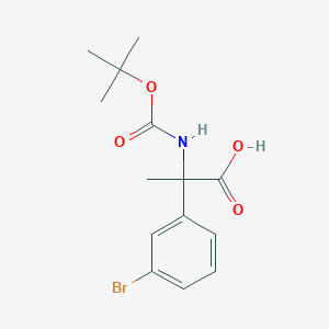 2-(3-Bromophenyl)-2-{[(tert-butoxy)carbonyl]amino}propanoic acid