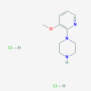 molecular formula C10H17Cl2N3O B2821457 1-(3-Methoxypyridin-2-yl)piperazine dihydrochloride CAS No. 1187928-25-1