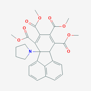 molecular formula C28H27NO8 B282146 Tetramethyl 6b-(1-pyrrolidinyl)-6b,10a-dihydro-7,8,9,10-fluoranthenetetracarboxylate 