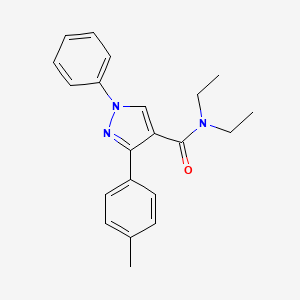 N,N-diethyl-3-(4-methylphenyl)-1-phenylpyrazole-4-carboxamide
