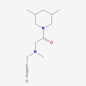 molecular formula C13H22N2O B2821479 1-(3,5-Dimethylpiperidin-1-yl)-2-[methyl(prop-2-ynyl)amino]ethanone CAS No. 1825463-05-5