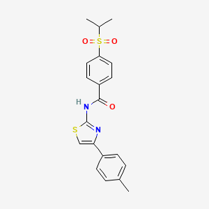 4-(isopropylsulfonyl)-N-(4-(p-tolyl)thiazol-2-yl)benzamide