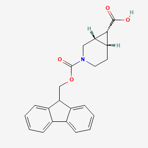 (1S,6R,7R)-3-(9H-Fluoren-9-ylmethoxycarbonyl)-3-azabicyclo[4.1.0]heptane-7-carboxylic acid