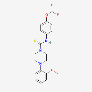 N-[4-(difluoromethoxy)phenyl]-4-(2-methoxyphenyl)piperazine-1-carbothioamide