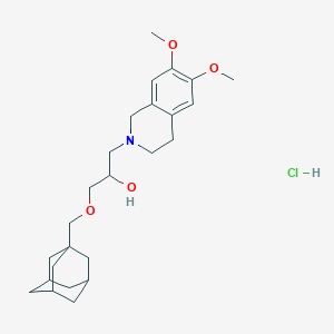 1-((3r,5r,7r)-adamantan-1-ylmethoxy)-3-(6,7-dimethoxy-3,4-dihydroisoquinolin-2(1H)-yl)propan-2-ol hydrochloride