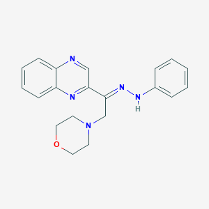 molecular formula C20H21N5O B282157 2-Morpholin-4-yl-1-quinoxalin-2-ylethanone phenylhydrazone 