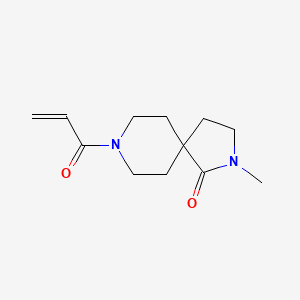 2-Methyl-8-(prop-2-enoyl)-2,8-diazaspiro[4.5]decan-1-one