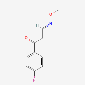 molecular formula C10H10FNO2 B2821580 3-(4-氟苯基)-3-氧代丙醛 O-甲基肟 CAS No. 241488-11-9