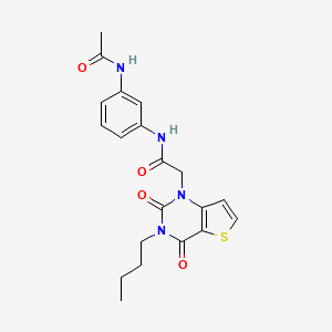 N-[3-(acetylamino)phenyl]-2-(3-butyl-2,4-dioxo-3,4-dihydrothieno[3,2-d]pyrimidin-1(2H)-yl)acetamide