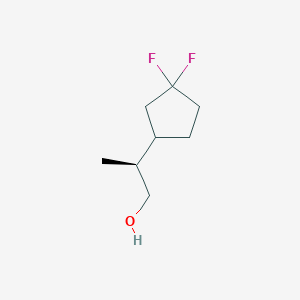 molecular formula C8H14F2O B2821646 (2S)-2-(3,3-Difluorocyclopentyl)propan-1-ol CAS No. 2248214-20-0