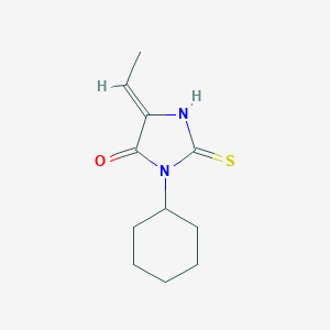 molecular formula C11H16N2OS B282165 3-Cyclohexyl-5-ethylidene-2-thioxo-4-imidazolidinone 