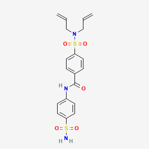 4-(N,N-diallylsulfamoyl)-N-(4-sulfamoylphenyl)benzamide