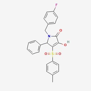 1-(4-fluorobenzyl)-3-hydroxy-5-phenyl-4-tosyl-1H-pyrrol-2(5H)-one