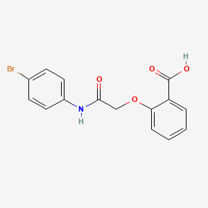 B2821665 2-(2-((4-Bromophenyl)amino)-2-oxoethoxy)benzoic acid CAS No. 329220-18-0