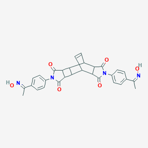 5,12-bis[4-(N-hydroxyethanimidoyl)phenyl]-5,12-diazapentacyclo[7.5.2.0~2,8~.0~3,7~.0~10,14~]hexadec-15-ene-4,6,11,13-tetrone