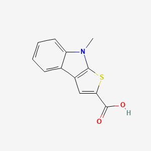 molecular formula C12H9NO2S B2821681 8-methyl-8H-thieno[2,3-b]indole-2-carboxylic acid CAS No. 172869-21-5