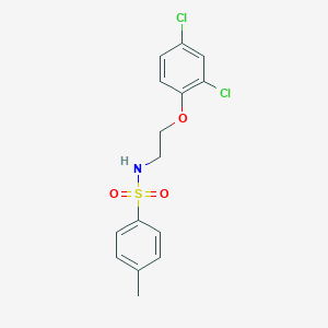 molecular formula C15H15Cl2NO3S B2821689 N-[2-(2,4-二氯苯氧基)乙基]-4-甲基苯磺酰胺 CAS No. 92553-61-2