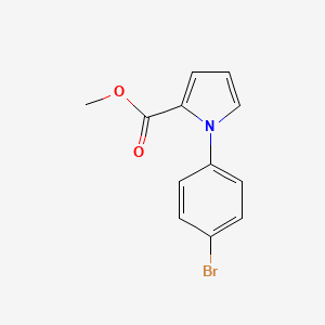 molecular formula C12H10BrNO2 B2821690 甲基-1-(4-溴苯基)-1H-吡咯-2-甲酸酯 CAS No. 439094-83-4