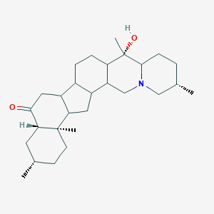 molecular formula C28H45NO2 B282170 (6S,10S,18S,20S,23R)-10-hydroxy-6,10,20,23-tetramethyl-4-azahexacyclo[12.11.0.02,11.04,9.015,24.018,23]pentacosan-17-one 
