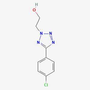 molecular formula C9H9ClN4O B2821719 2-[5-(4-氯苯基)-四氮唑-2-基]-乙醇 CAS No. 50907-40-9