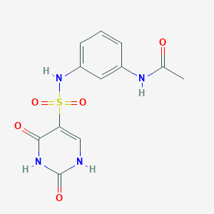 molecular formula C12H12N4O5S B2821726 N-[3-[(2,4-dioxo-1H-pyrimidin-5-yl)sulfonylamino]phenyl]acetamide CAS No. 897623-03-9