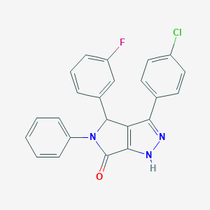 3-(4-chlorophenyl)-4-(3-fluorophenyl)-5-phenyl-4,5-dihydropyrrolo[3,4-c]pyrazol-6(1H)-one