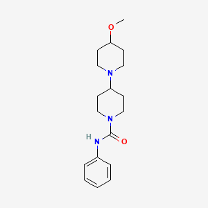 molecular formula C18H27N3O2 B2821741 4-methoxy-N-phenyl-[1,4'-bipiperidine]-1'-carboxamide CAS No. 1788561-26-1