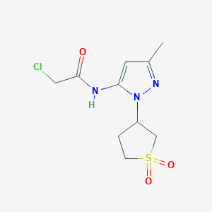 2-chloro-N-[1-(1,1-dioxidotetrahydrothien-3-yl)-3-methyl-1H-pyrazol-5-yl]acetamide