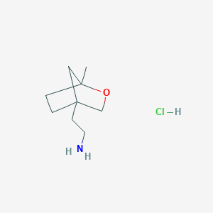 2-(1-Methyl-2-oxabicyclo[2.2.1]heptan-4-yl)ethanamine;hydrochloride